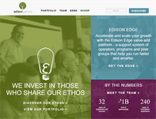 Tablet Screenshot of edisonpartners.com
